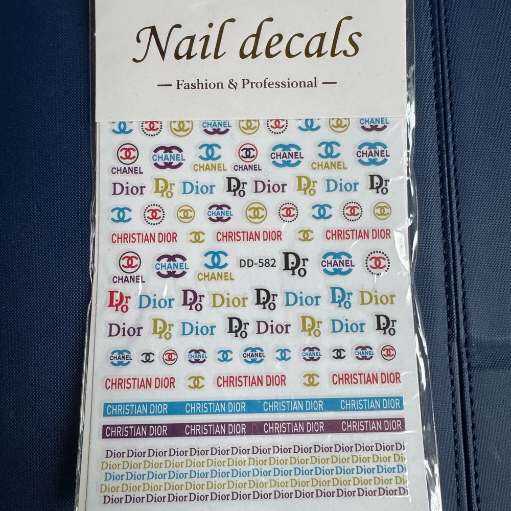 CC CD Nail Decals